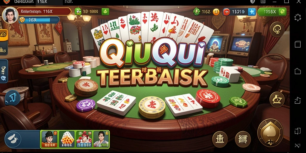 Tampilan gameplay seru dalam permainan QiuQiu 116X.