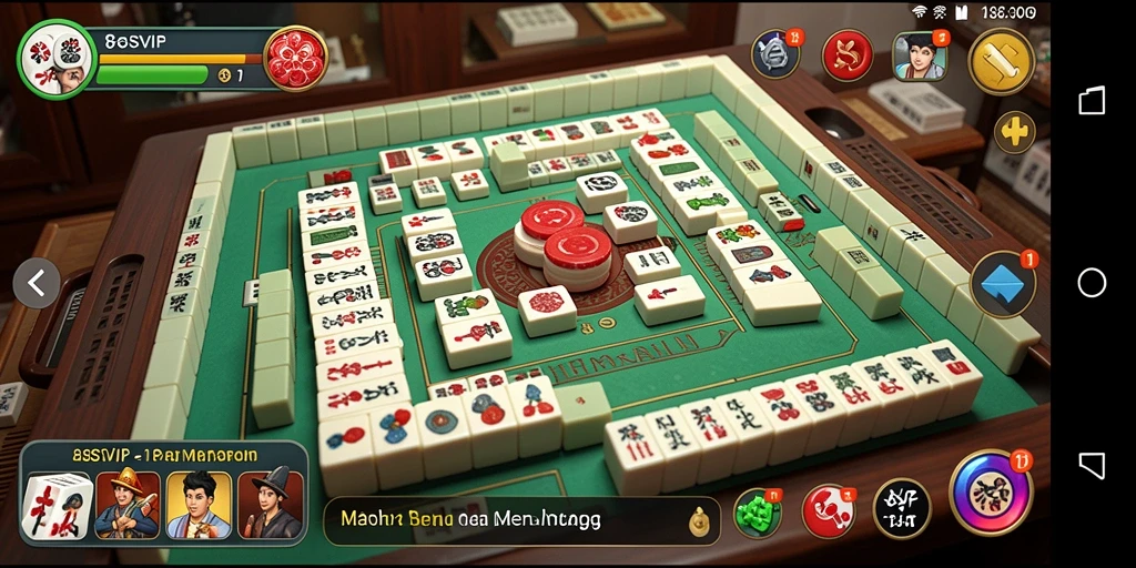 Tampilan gameplay seru dan kompetitif di 8SVIP Mahjong.