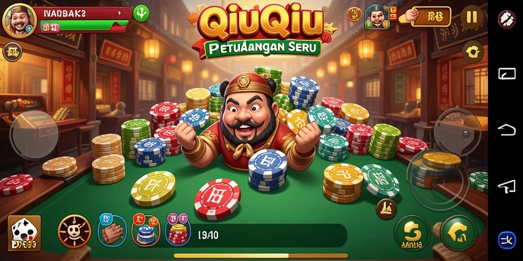 Screenshot menarik gameplay D73 QiuQiu yang seru.