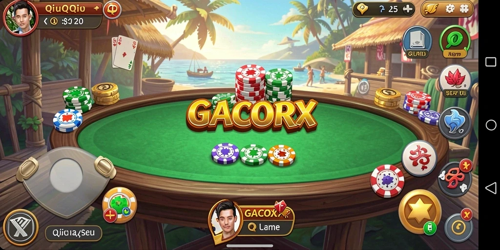 Screenshot gameplay QiuQiu yang seru di GACORX.