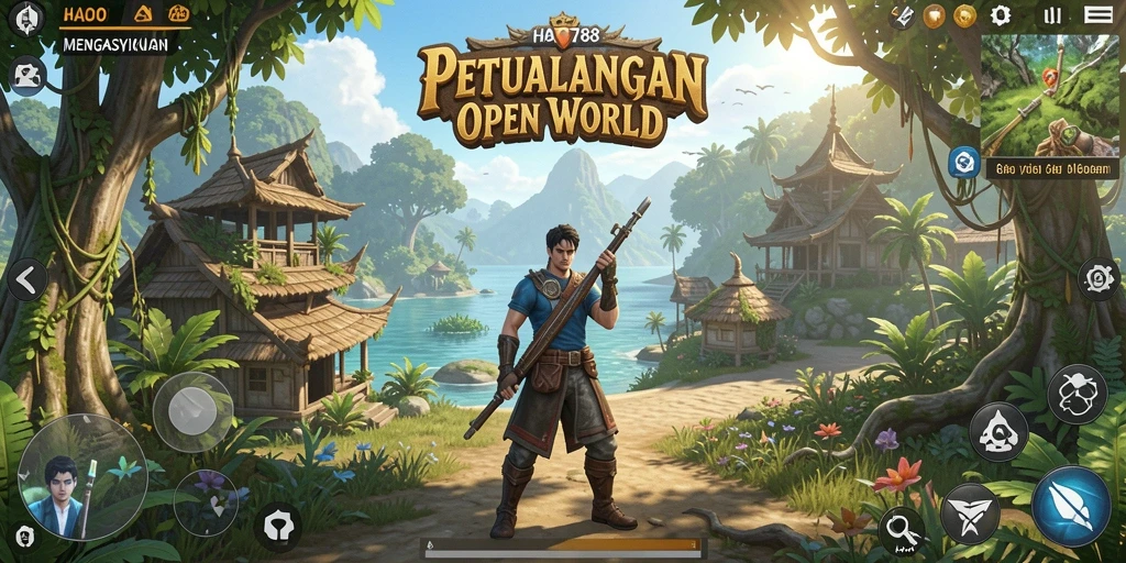Tampilan gameplay HAO788 yang menakjubkan dalam dunia Open World.