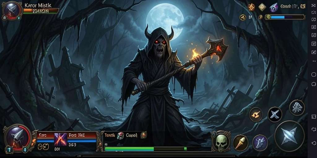 Screenshot KAGANDAN menunjukkan suasana horror yang menegangkan.