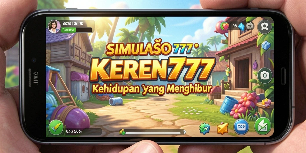 Screenshot gameplay KEREN777 yang menggambarkan simulasi kehidupan yang seru.