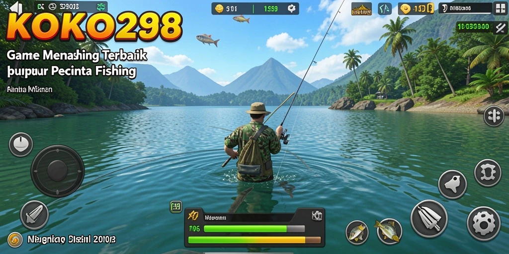Screenshot gameplay KOKO288 menunjukkan pengalaman memancing yang seru.