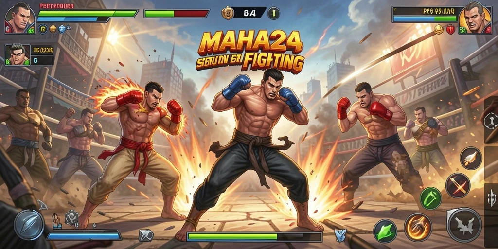 Tampilan gameplay menarik dengan aksi pertarungan yang seru.