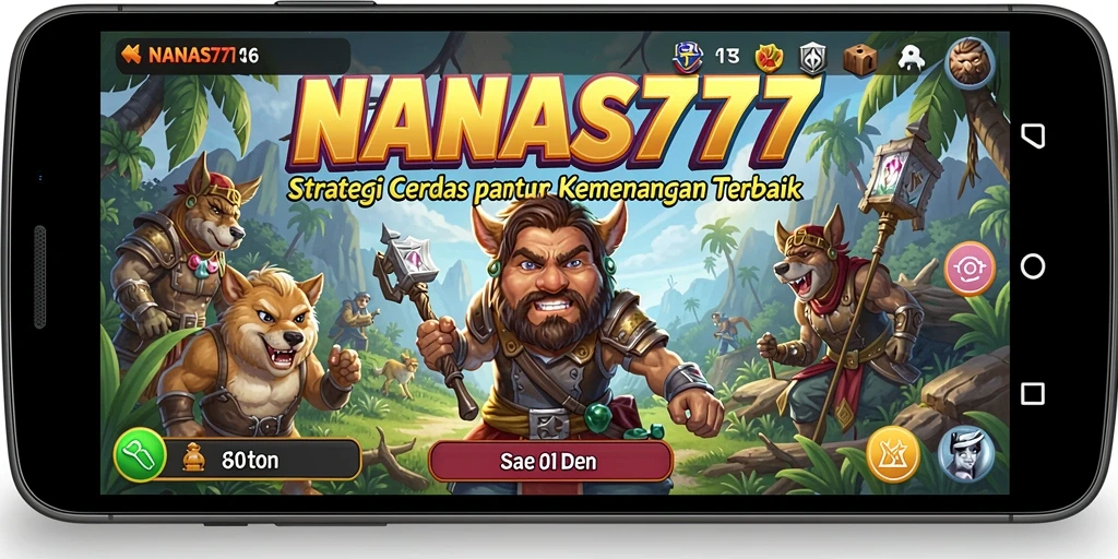 Tampilan gameplay strategis yang menegangkan dan menantang.