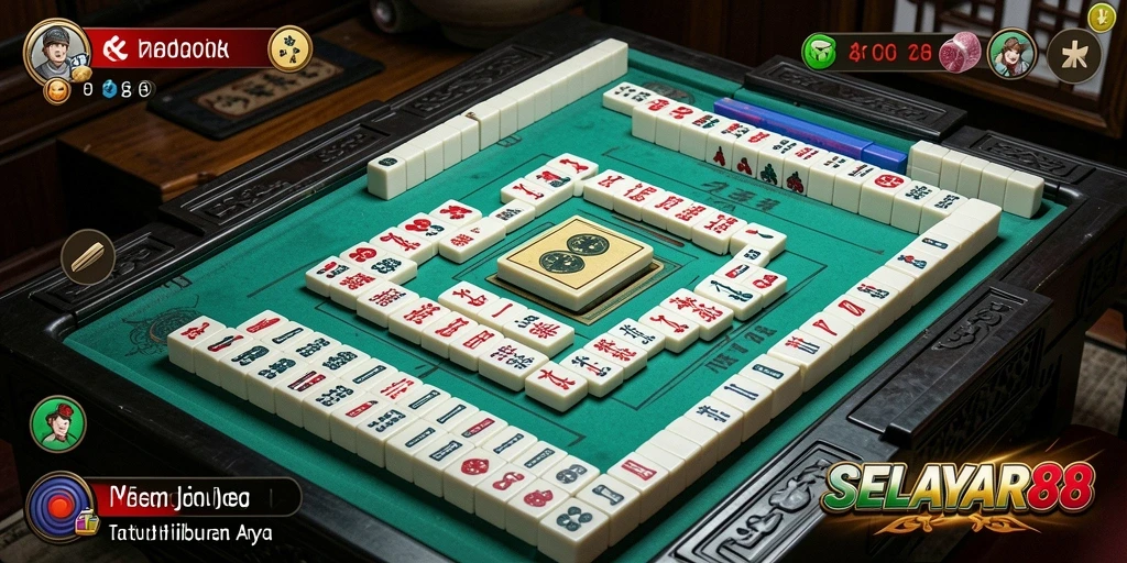 Tampilan in-game SELAYAR88 saat bermain Mahjong yang seru.