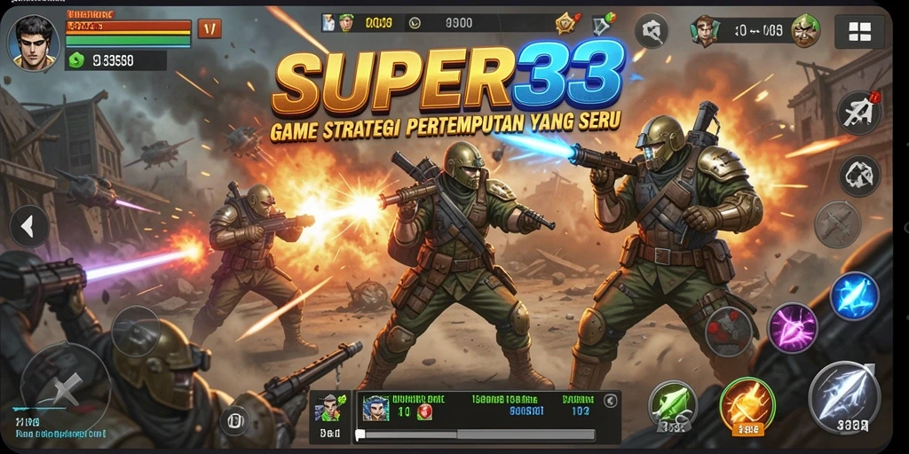 Gameplay SLG yang menegangkan dan seru di SUPER33.