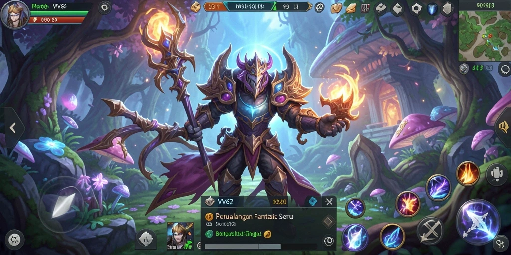 Tampilan gameplay RPG yang menakjubkan dalam VV62.